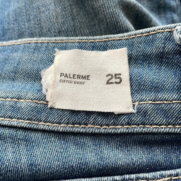 Sz25 Hudson Palerme Knee Cuffed Denim Shorts in Tribute wash VGUC - Picture 10 of 11